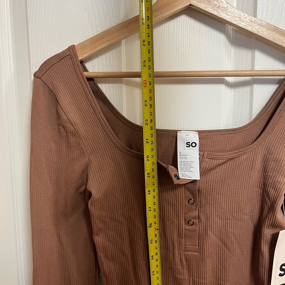 SO Caramel Ribbed Bodysuit - Picture 8 of 10